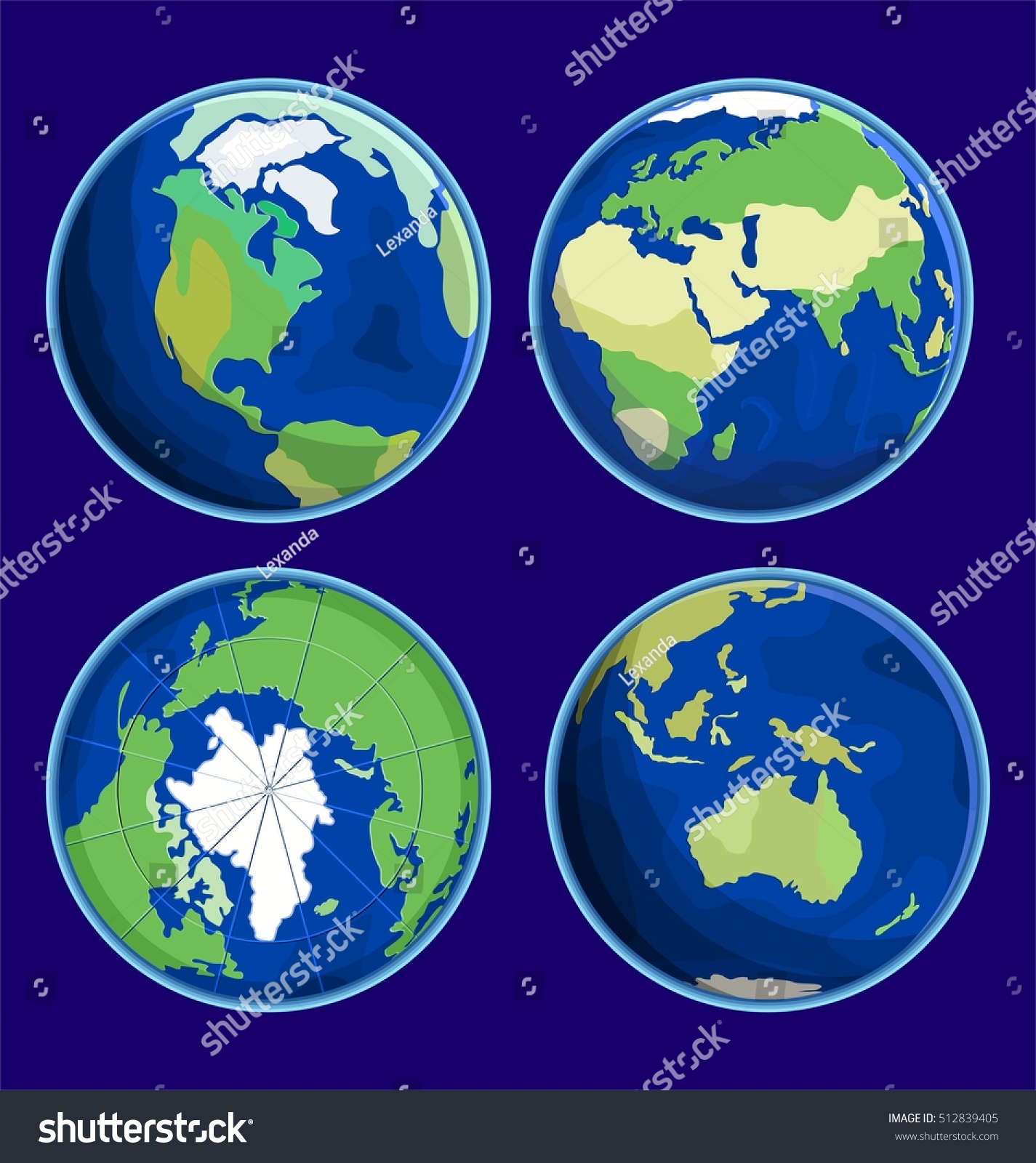 Earth Flat Icon Vector Illustration Stock Vector 512839405 - Shutterstock