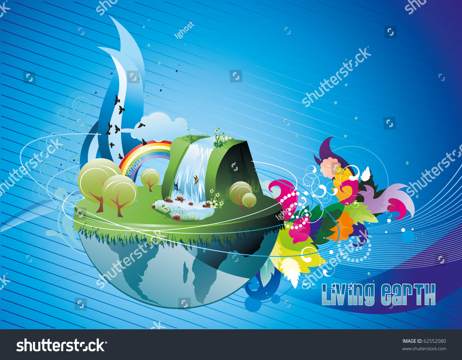 Earth Paradise Vector 62552080 Shutterstock Earth Paradise Vector 62552080 Shutterstock