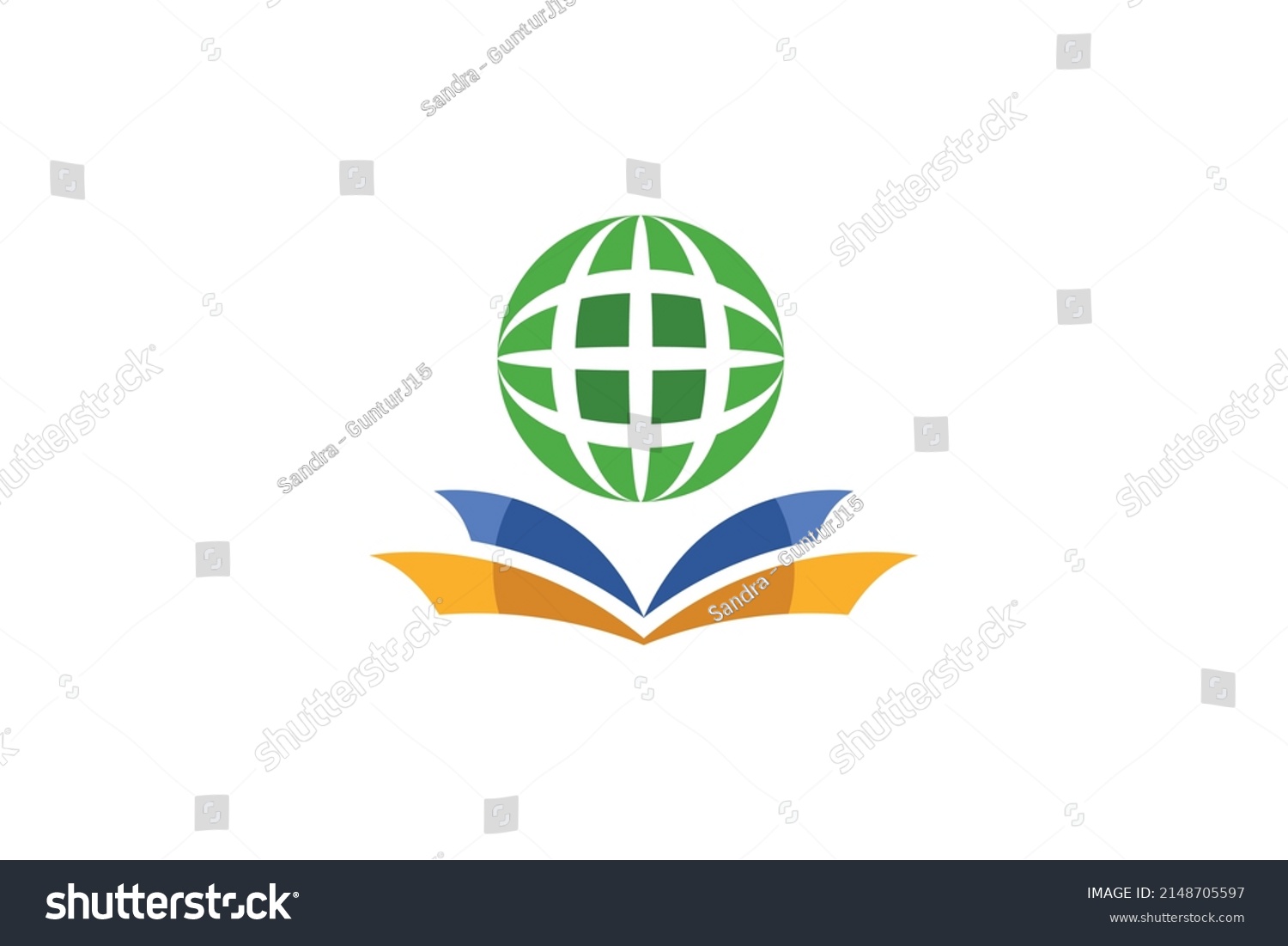 Earth Planet Colored Logo Vector Stock Vector (Royalty Free) 2148705597 ...