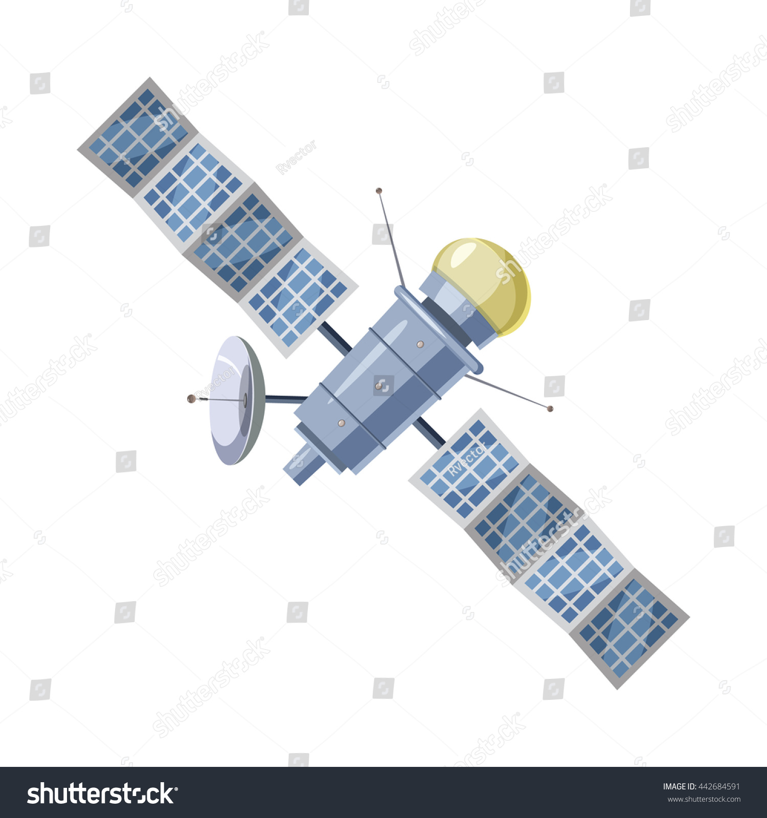 Earth Satellite Sputnik Icon Cartoon Style Stock Vector 442684591 ...