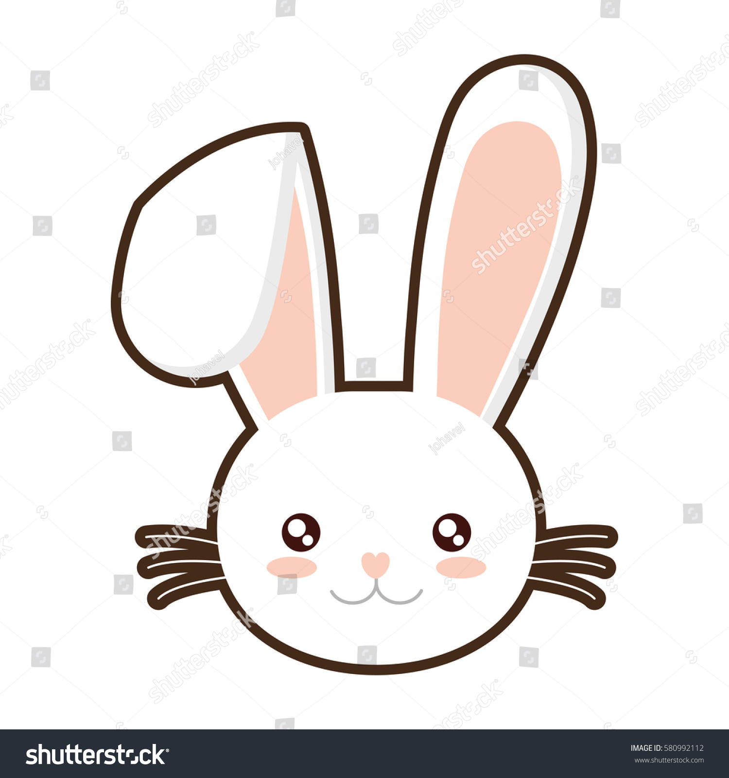 Download Easter Bunny Face Bunny Whiskers Vector Stock Vector ...