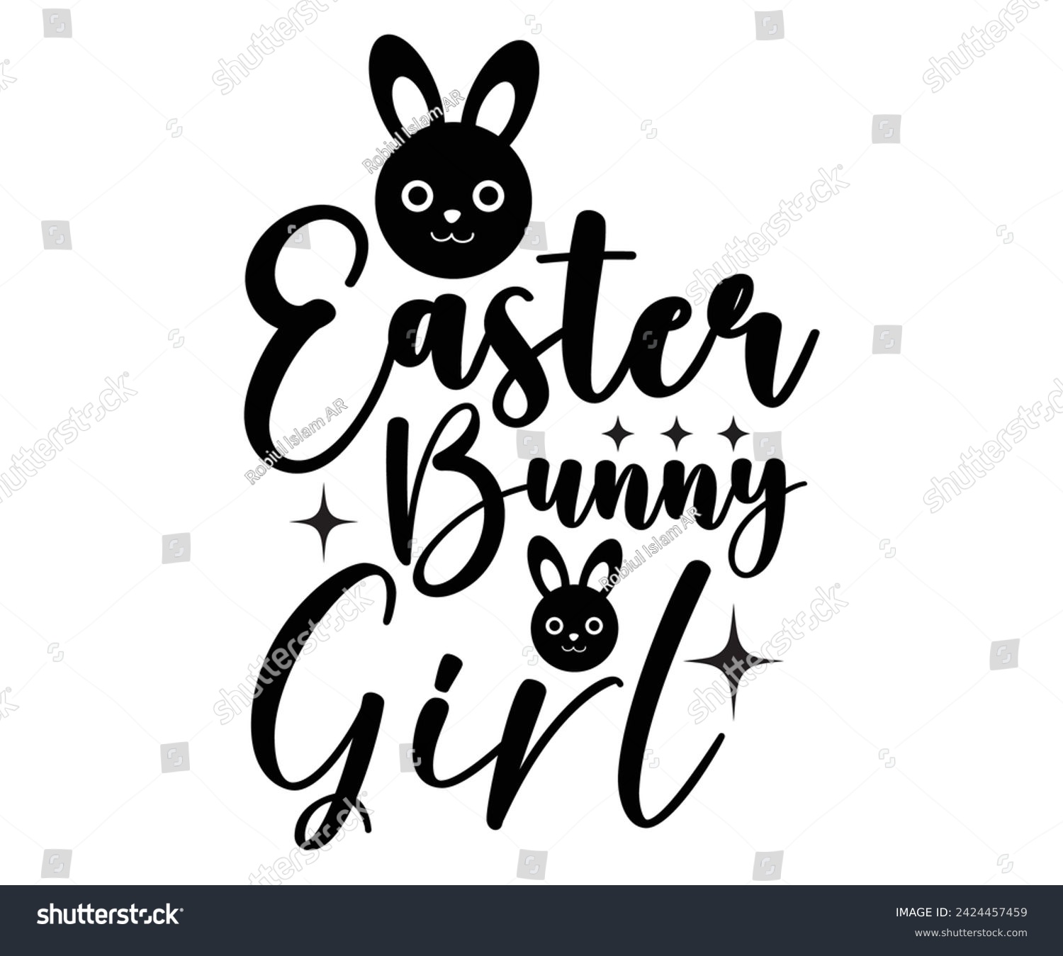 SVG of Easter Bunny Girl Svg,Easter Squad ,Easter  Vibes, Retro Easter Svg,Easter Quotes, Spring Svg,Easter Shirt Svg,Easter Gift Svg,Funny Easter, Cricut, Cut File, Instant Download svg