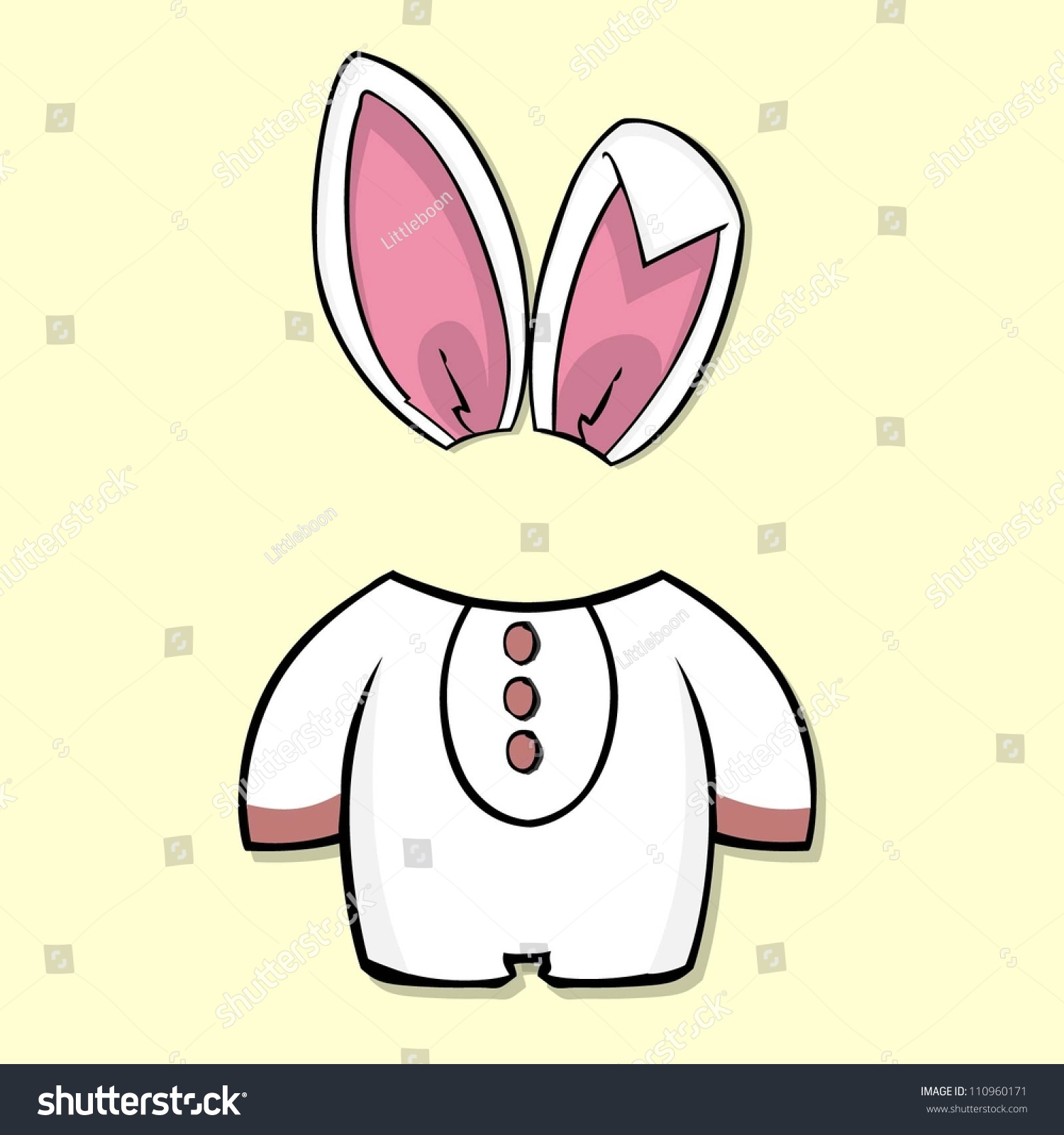Download Easter Bunny Suit Stock Vector 110960171 - Shutterstock