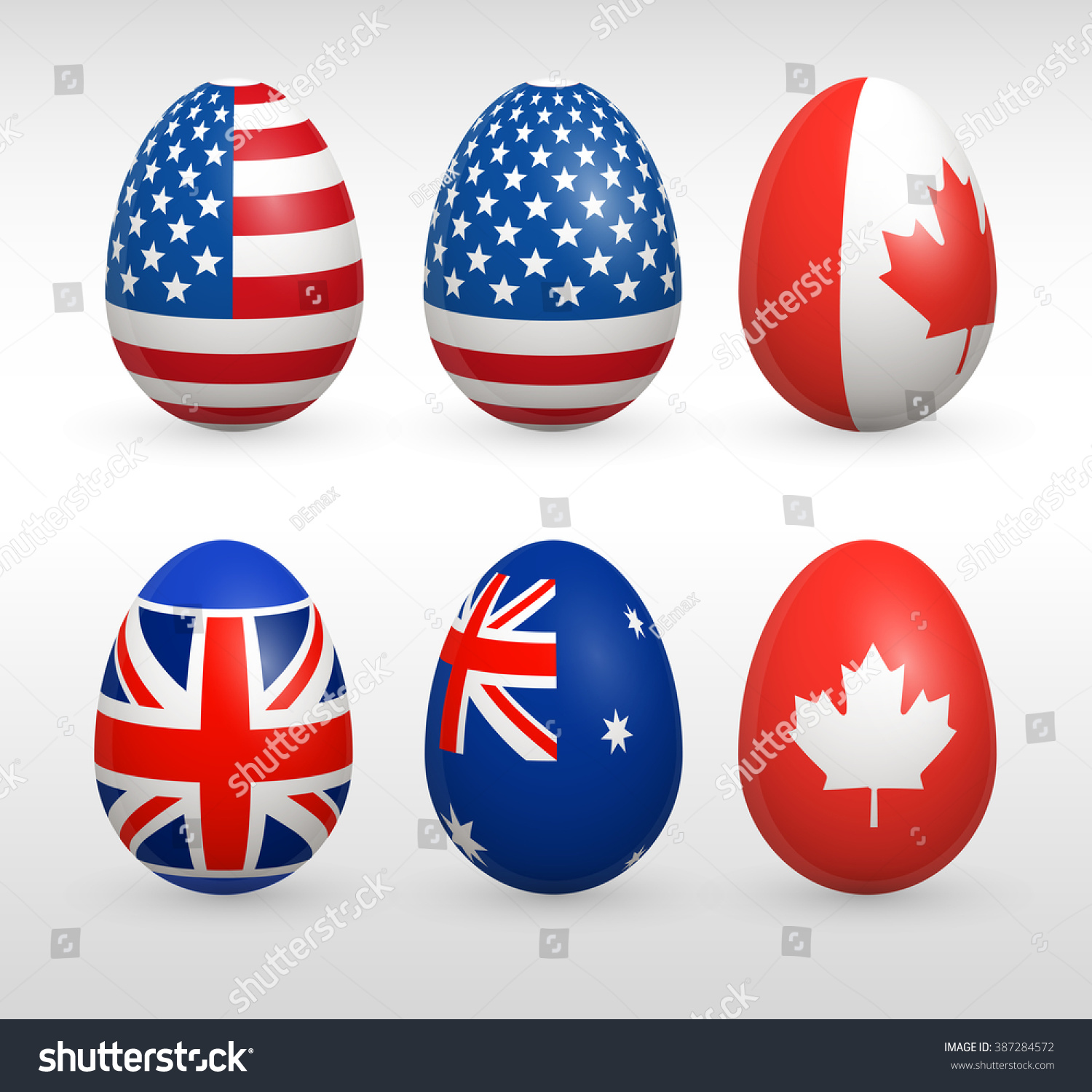Easter Eggs Set United States Flags Stock Vector (Royalty Free Easter Eggs Set United States Flags Stock Vector (Royalty Free