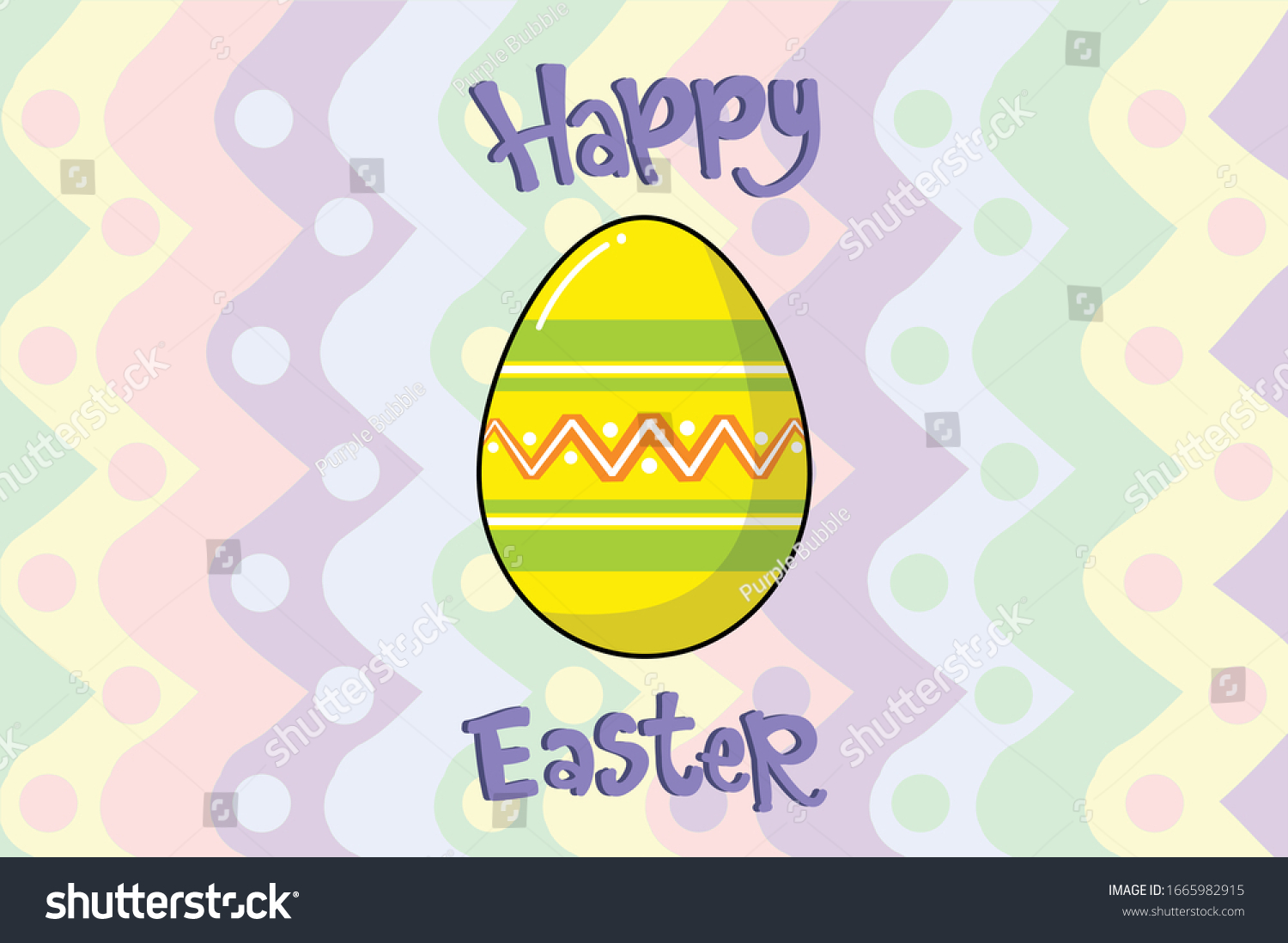 Easter Kawai Bunny Illustration Character Stock Vector (Royalty Free ...