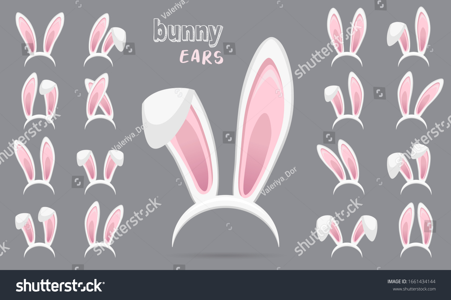 6 121 Cute Big Bunny Ears Images Stock Photos Vectors Shutterstock Stock Vector Easter Rabbit Ears Stickers Collection Set Of Masks Bunny Ear On Transparent Background Big Set 1661434144