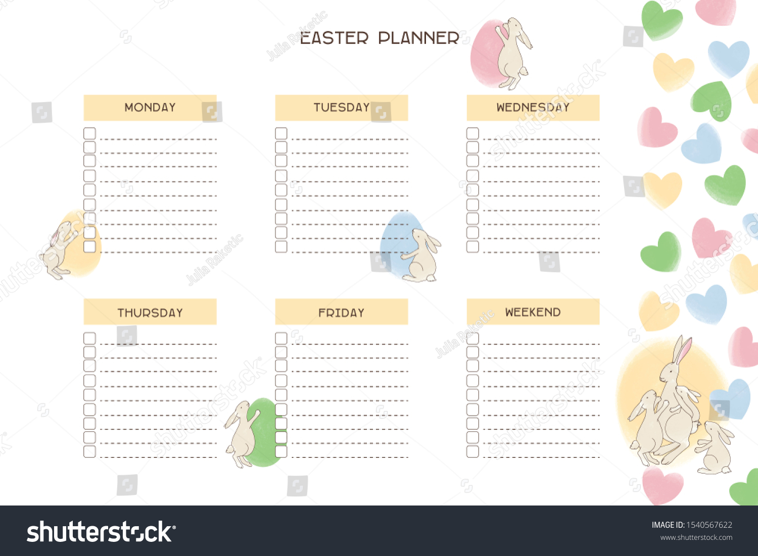 Family Weekly Calendar Template from image.shutterstock.com