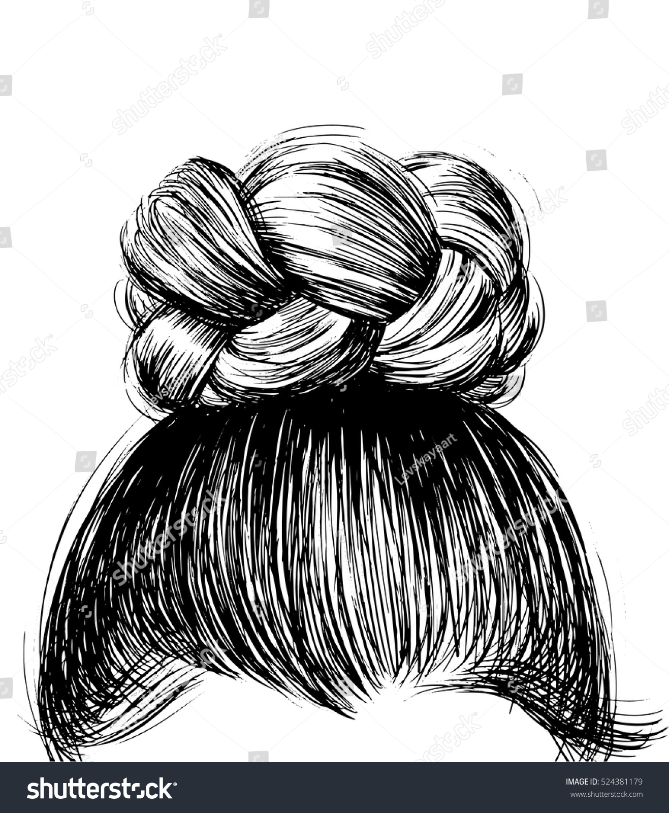 Hairstyles To Draw Bun
