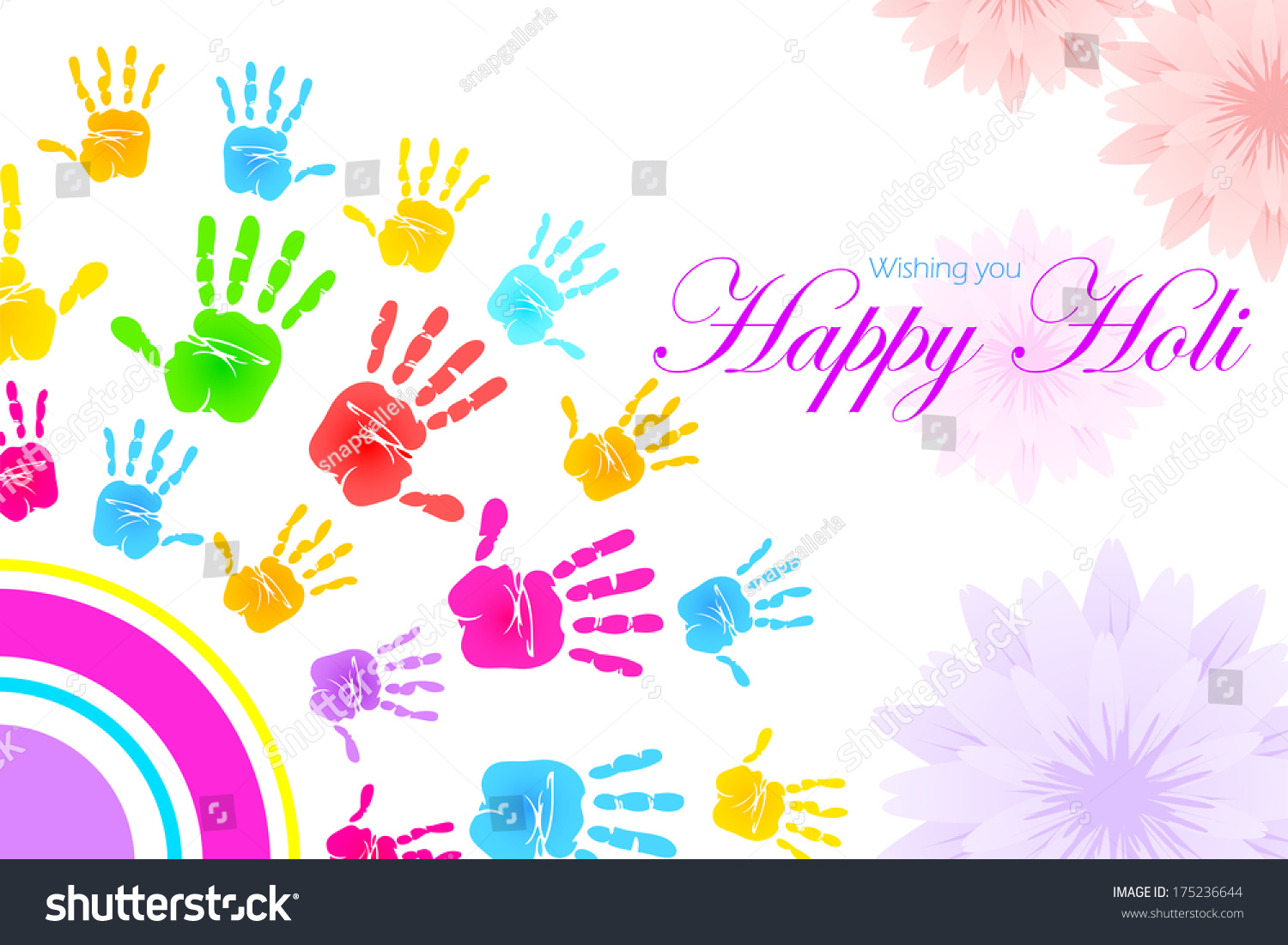 Easy Edit Vector Illustration Colorful Hoil Stock Vector Royalty Free