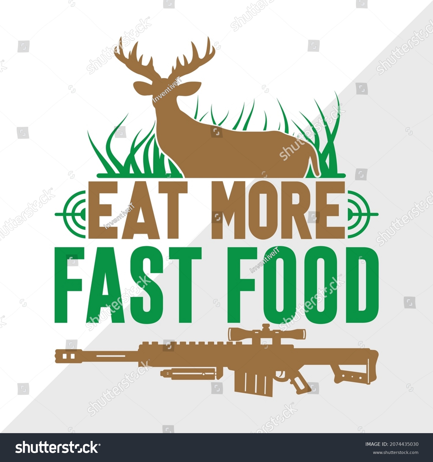 SVG of Eat More Fast Food Printable Vector Illustration svg