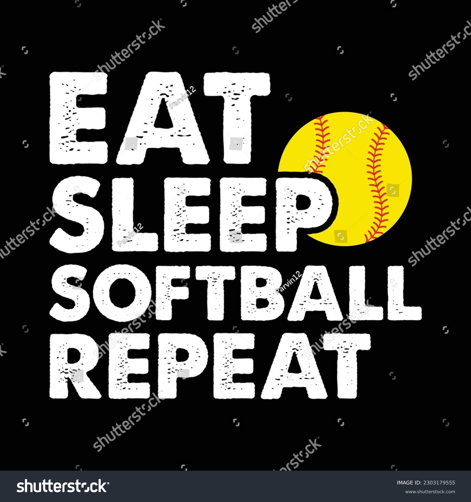 SVG of Eat sleep Softball Repeat , Softball vector, Baseball SVG svg
