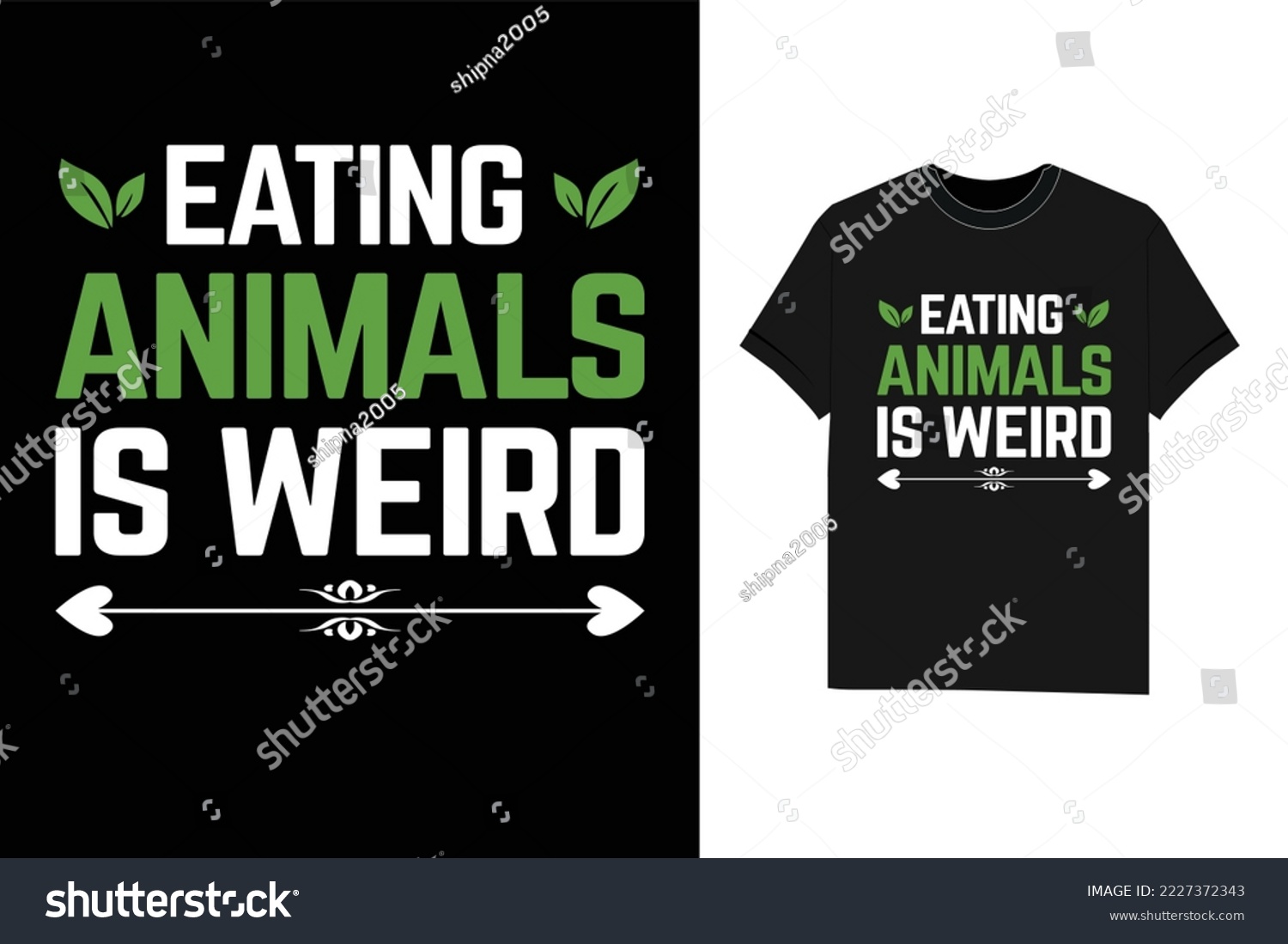SVG of Eating Animals is Weird Vegan T-Shirt svg