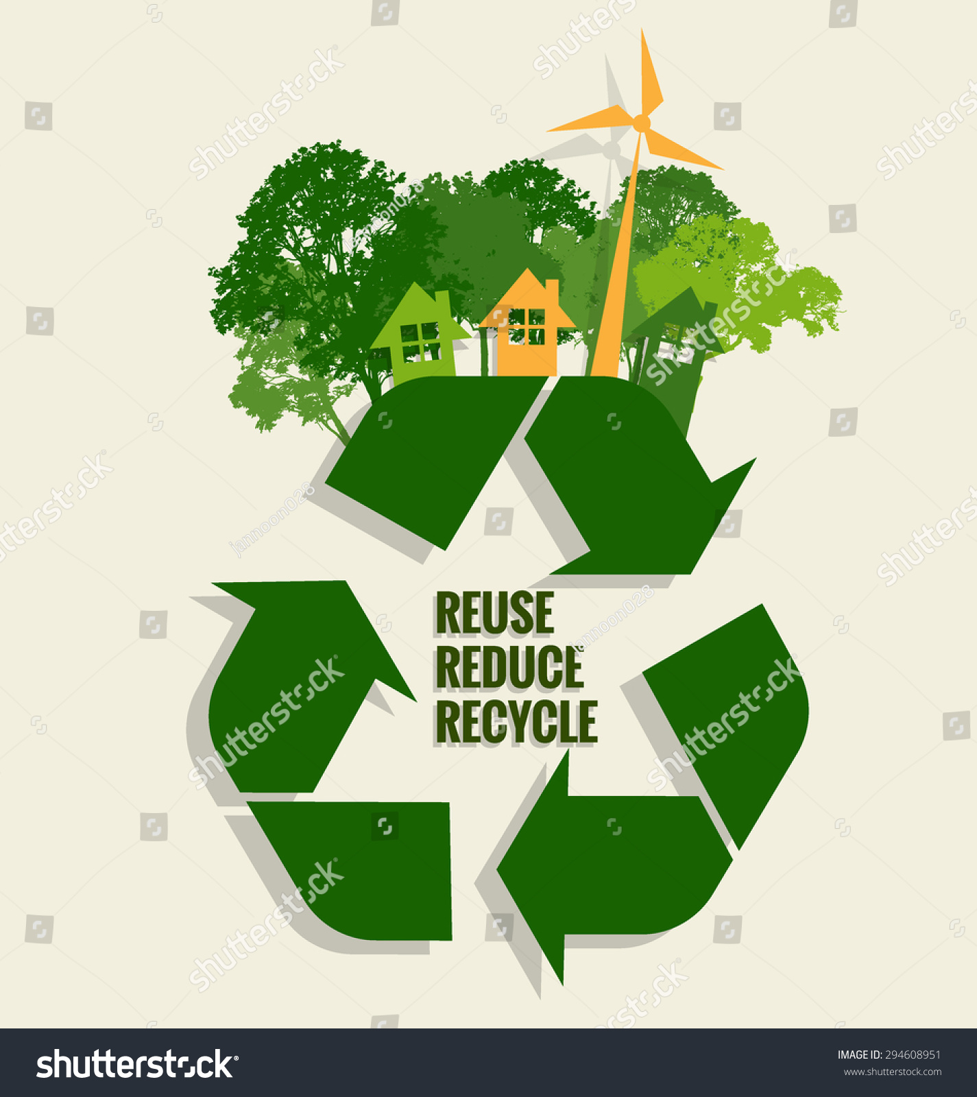 Eco Friendly Ecology Concept Tree Background Stock Vector 294608951 Shutterstock Green Eco Tree Vector Free
