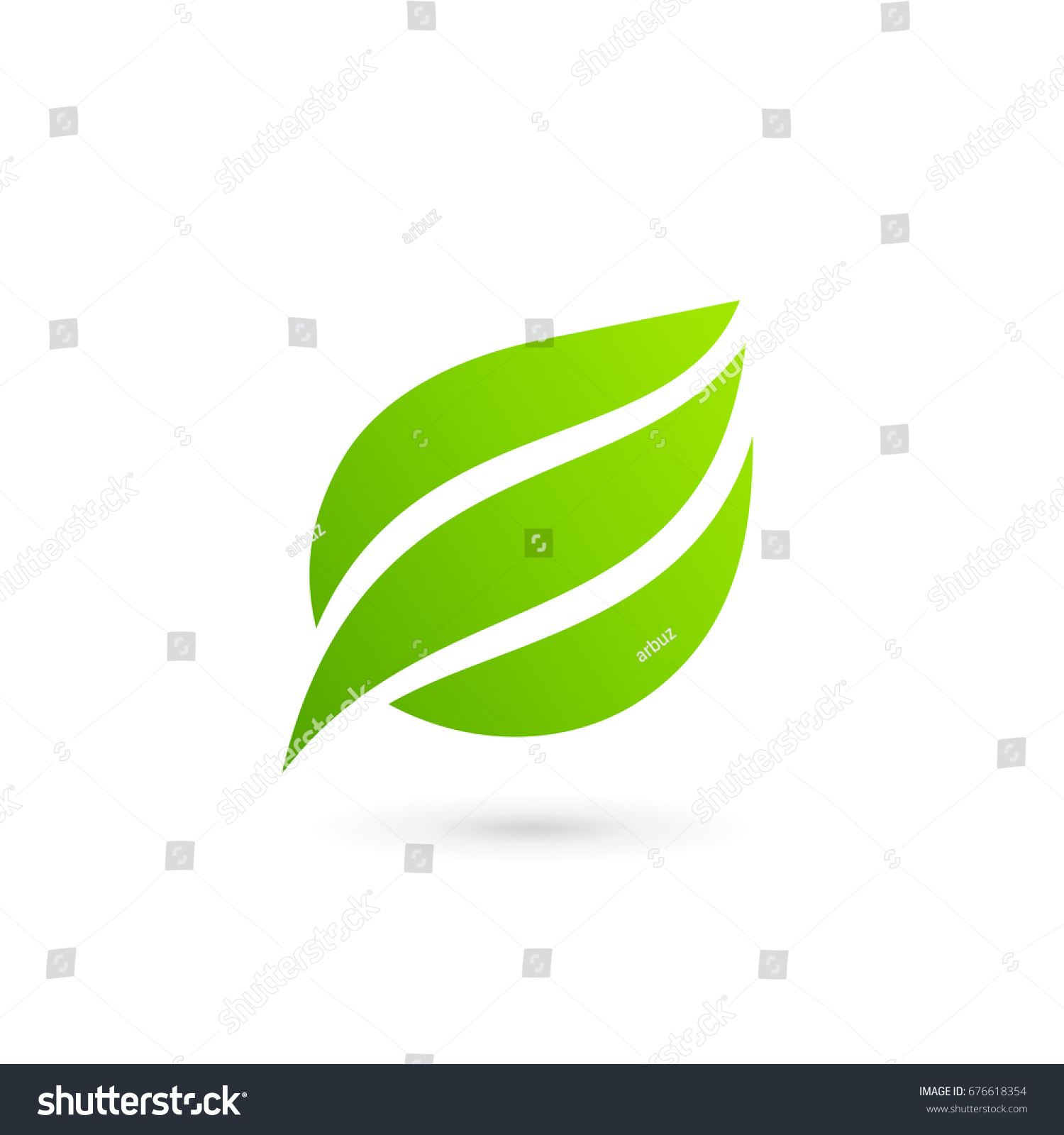 Eco Leaves Logo Icon Design Template Stock Vector Royalty Free 676618354 Shutterstock 5770