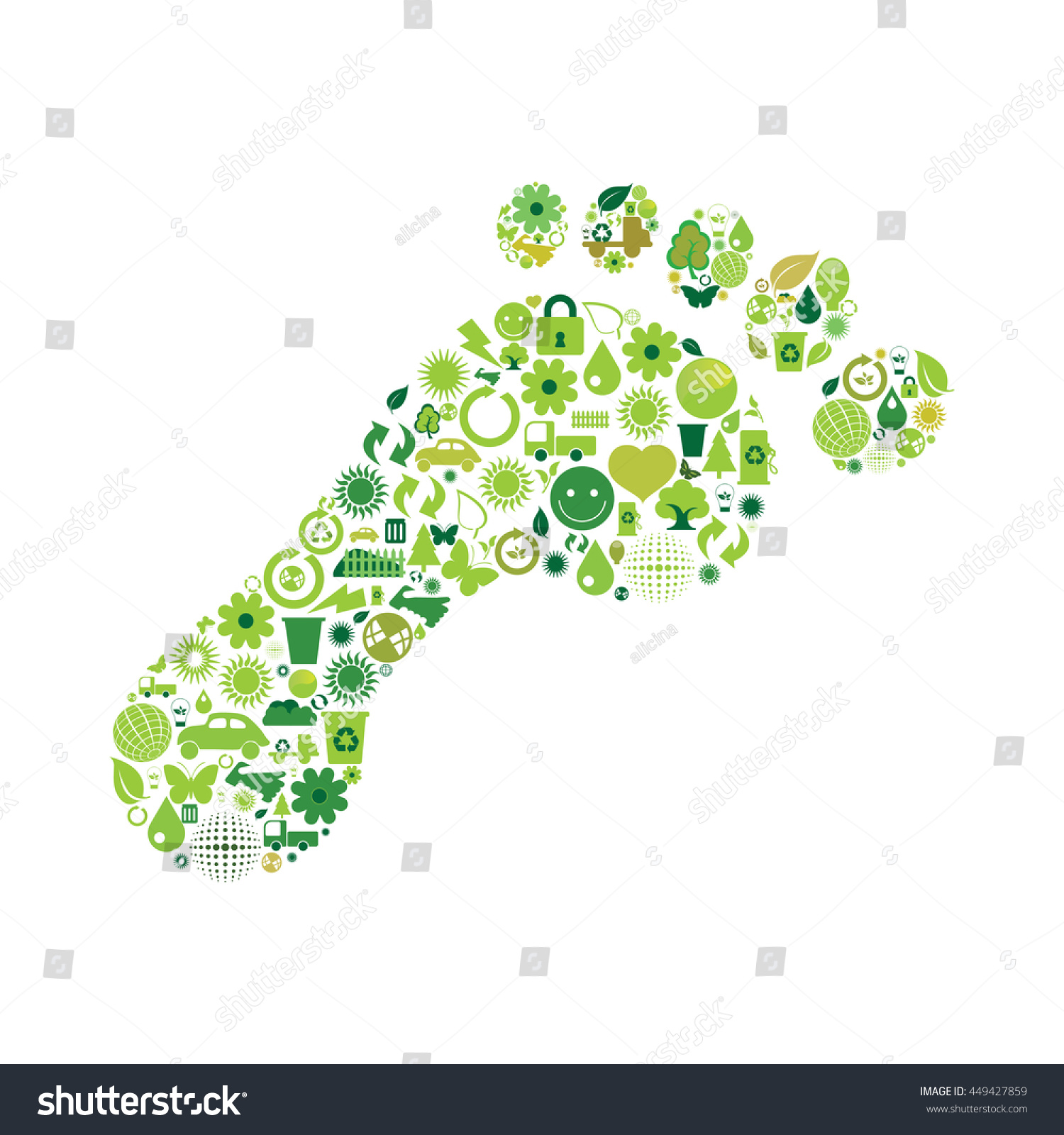 Ecological Symbols Stock Vector (Royalty Free) 449427859 | Shutterstock