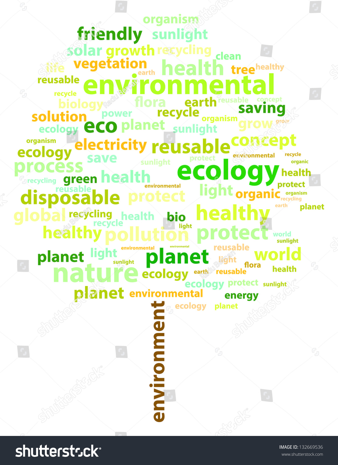 worksheet Words With Ology ecology related words tree shape word stock vector 132669536 cloud