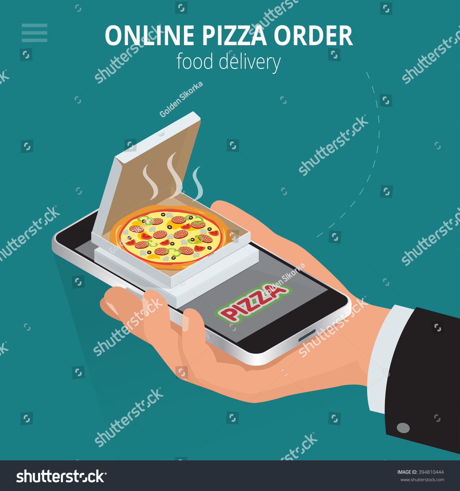 ecommerce-concept-order-food-online-website-stock-vector-royalty-free