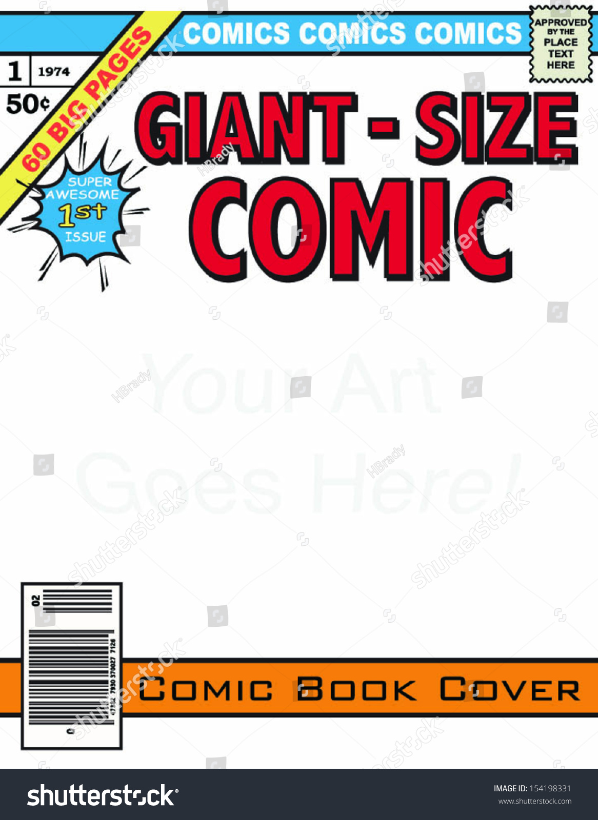 Comic Book Cover Template Editable Free
