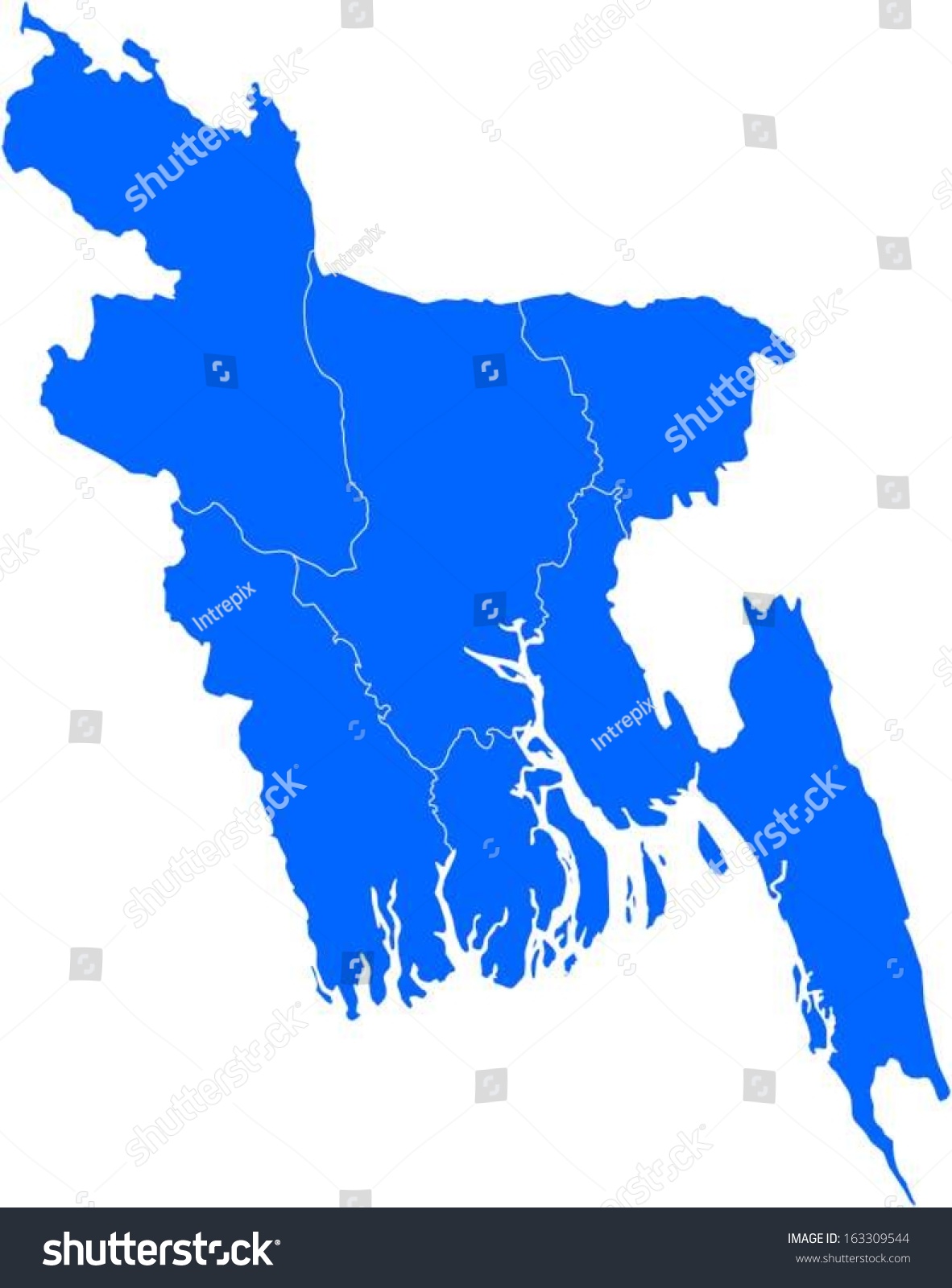 Bangladesh Map Editable