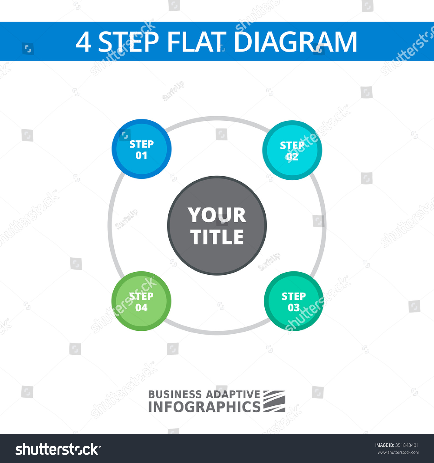 Editable Infographic Template Four Step Process Stock Vector Royalty Free 351843431 Shutterstock 8294