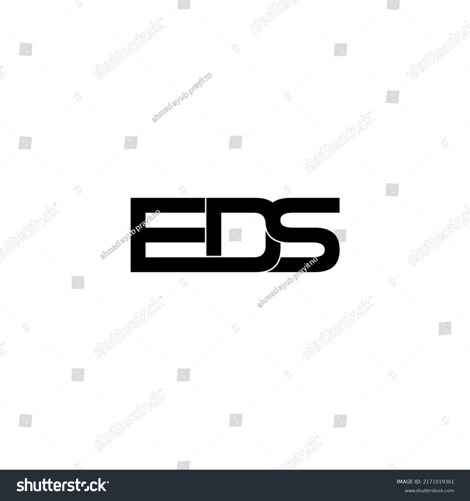 Eds Initial Letter Monogram Logo Design Stock Vector (Royalty Free ...