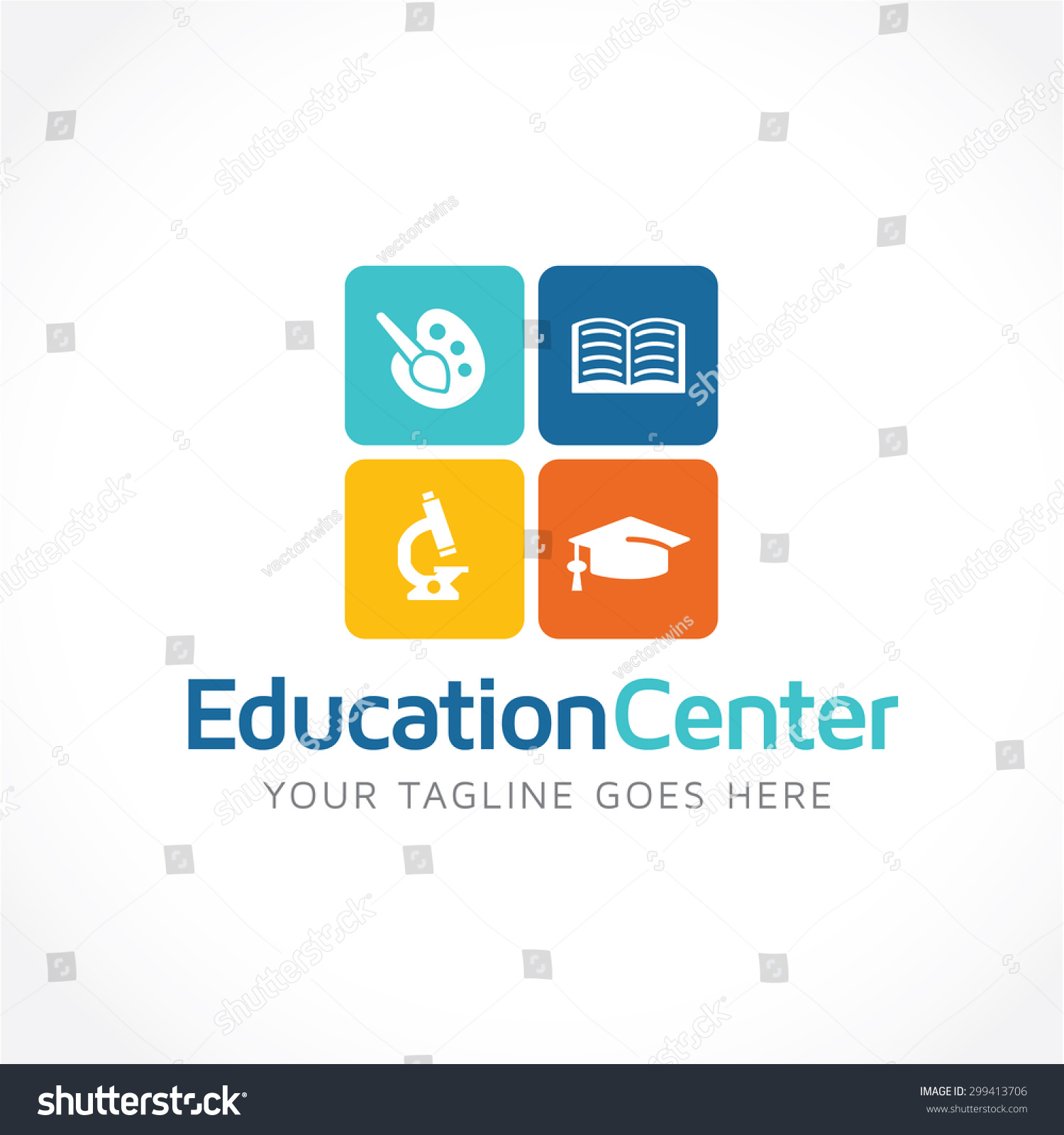 Education School Learning Center Logo Template Stock Vector (Royalty ...