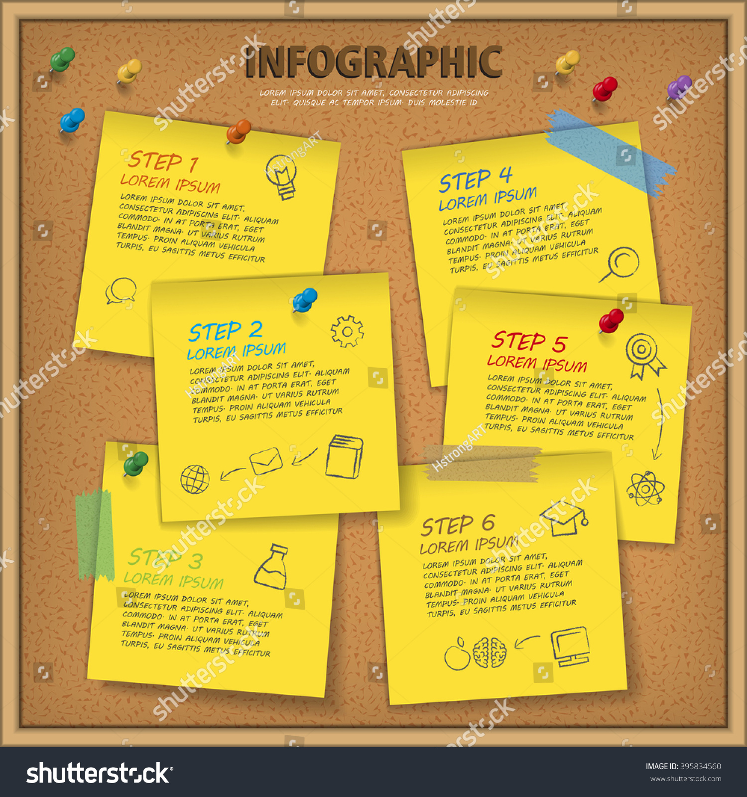 Education Infographic Template Design Bulletin Board Stock Vector For Bulletin Board Flyer Template