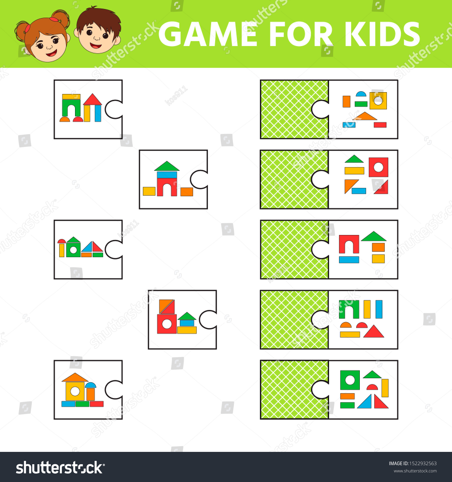 Education Logic Game Preschool Kids Kids Stock Vector Royalty Free Education Logic Game Preschool Kids Kids Stock Vector Royalty Free