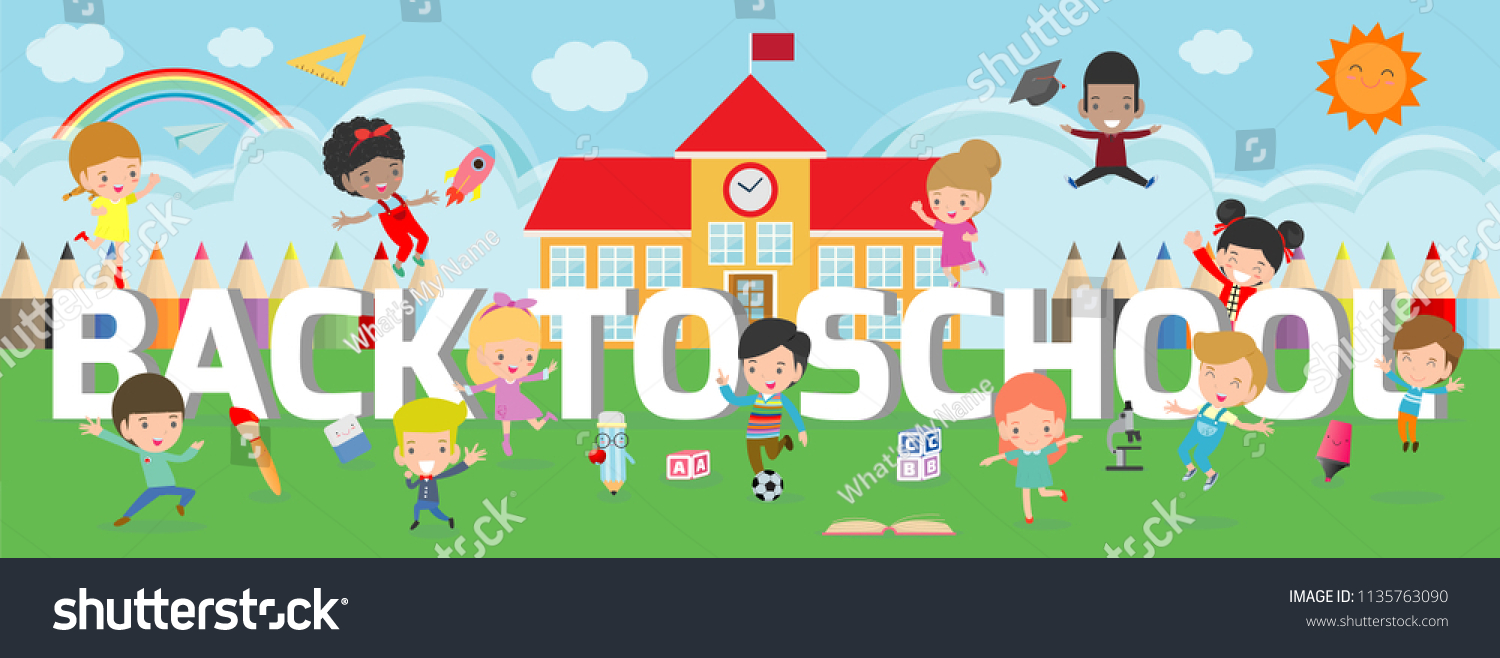 education on back school background design stock vector royalty school background design