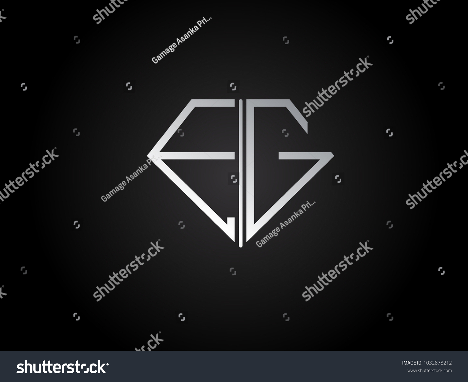 Diamond Shape Silver Color Design Stock Vector (Royalty Free ...