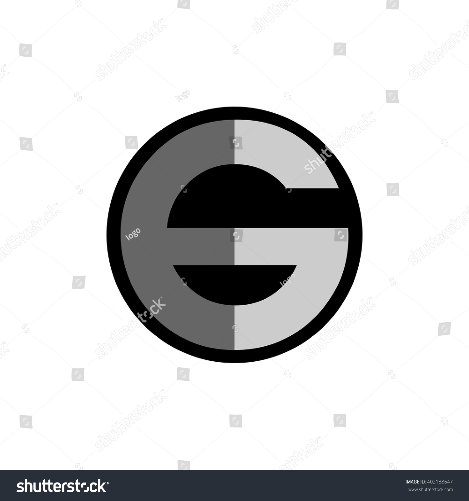 E G Logo Stock Vector Royalty Free 402188647
