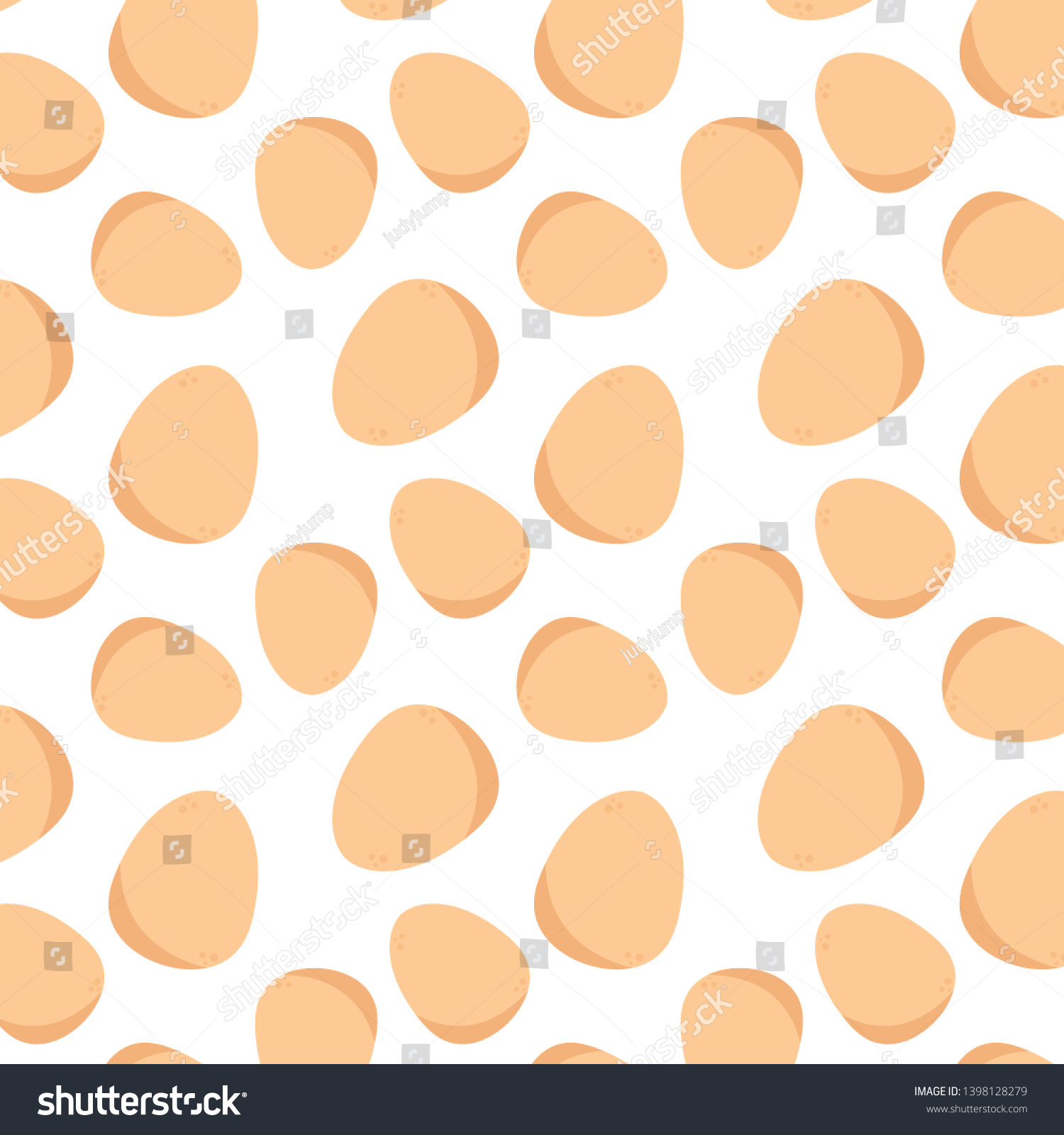 Egg Pattern Vector Egg On White Stock Vector (Royalty Free) 1398128279 ...