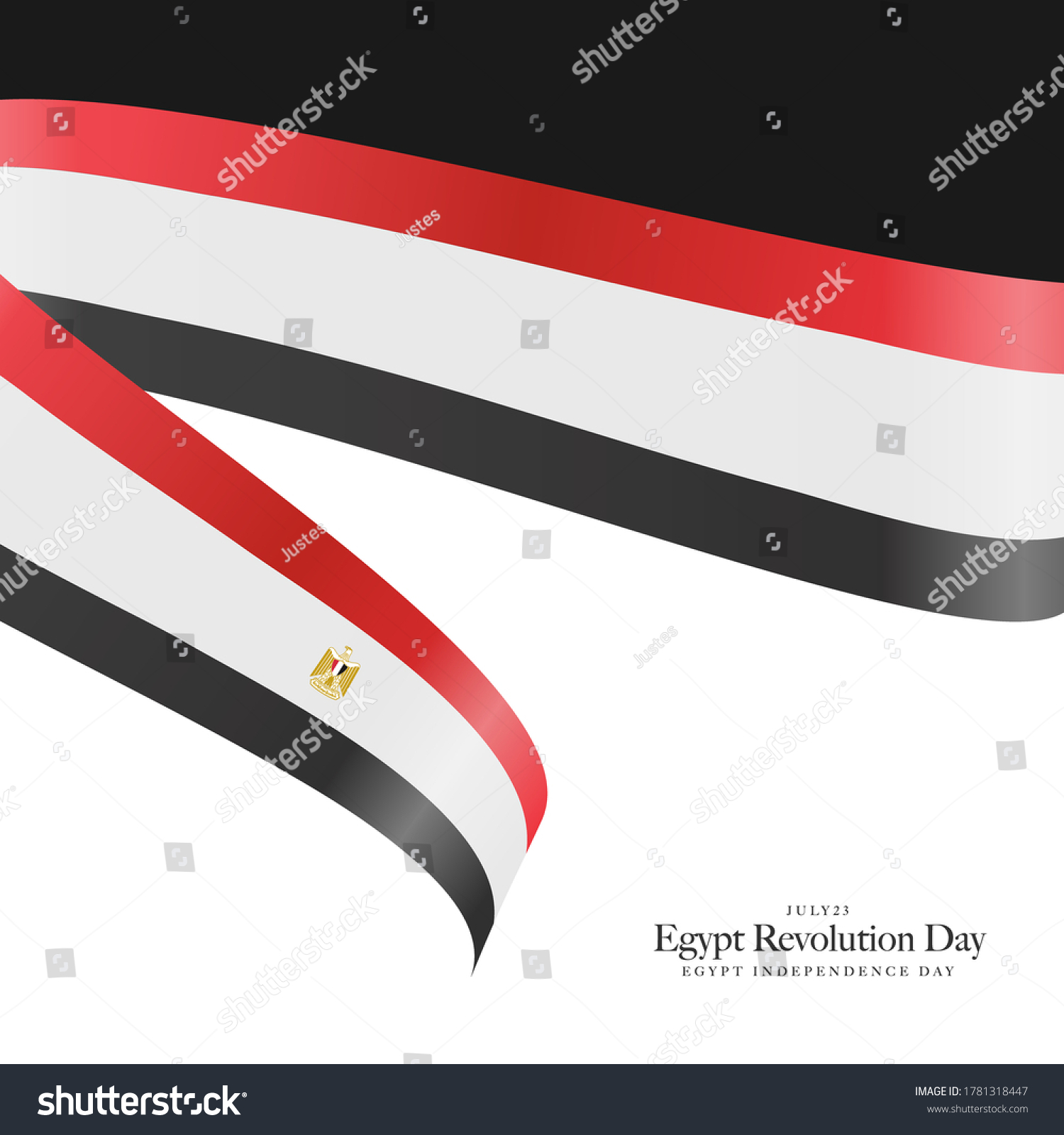 Egypt Independence Day National Day 23 Stock Vector Royalty Free