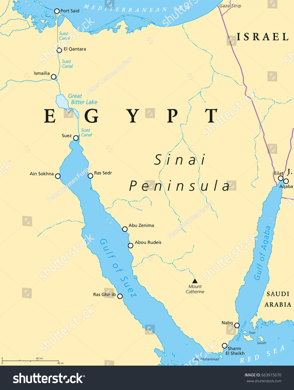 Sinai Peninsula On Map Sinai Peninsula Images, Stock Photos & Vectors | Shutterstock