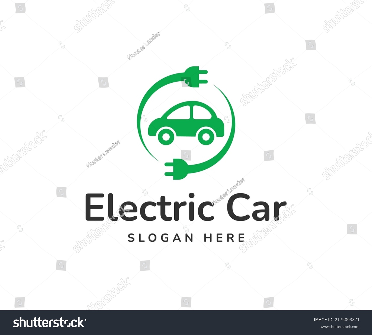 Electric Car Logo Design Ecomotive Logo Stock Vector (Royalty Free ...