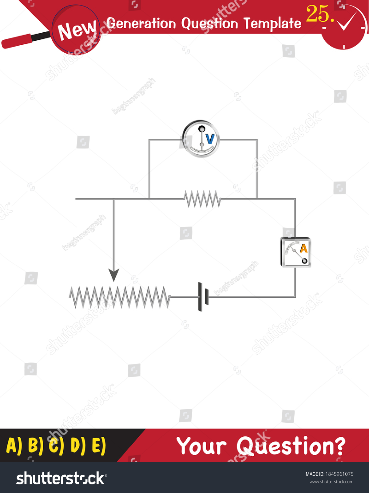 Electric Current Concept Example Vector Illustration Stock Vector Royalty Free 1845961075 2836