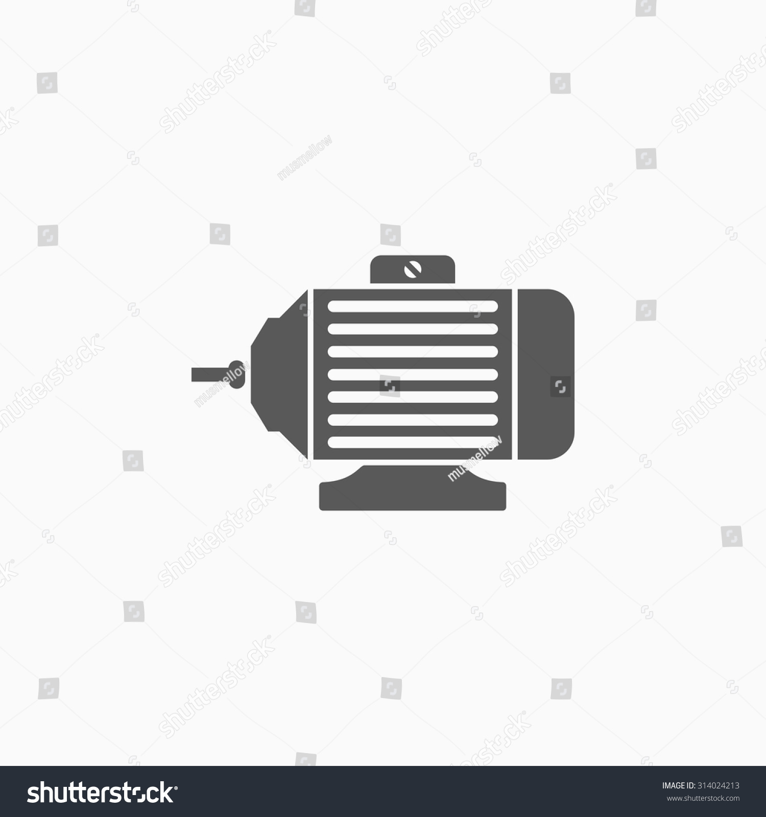 Electric Motor Icon Stock Vector 314024213 : Shutterstock