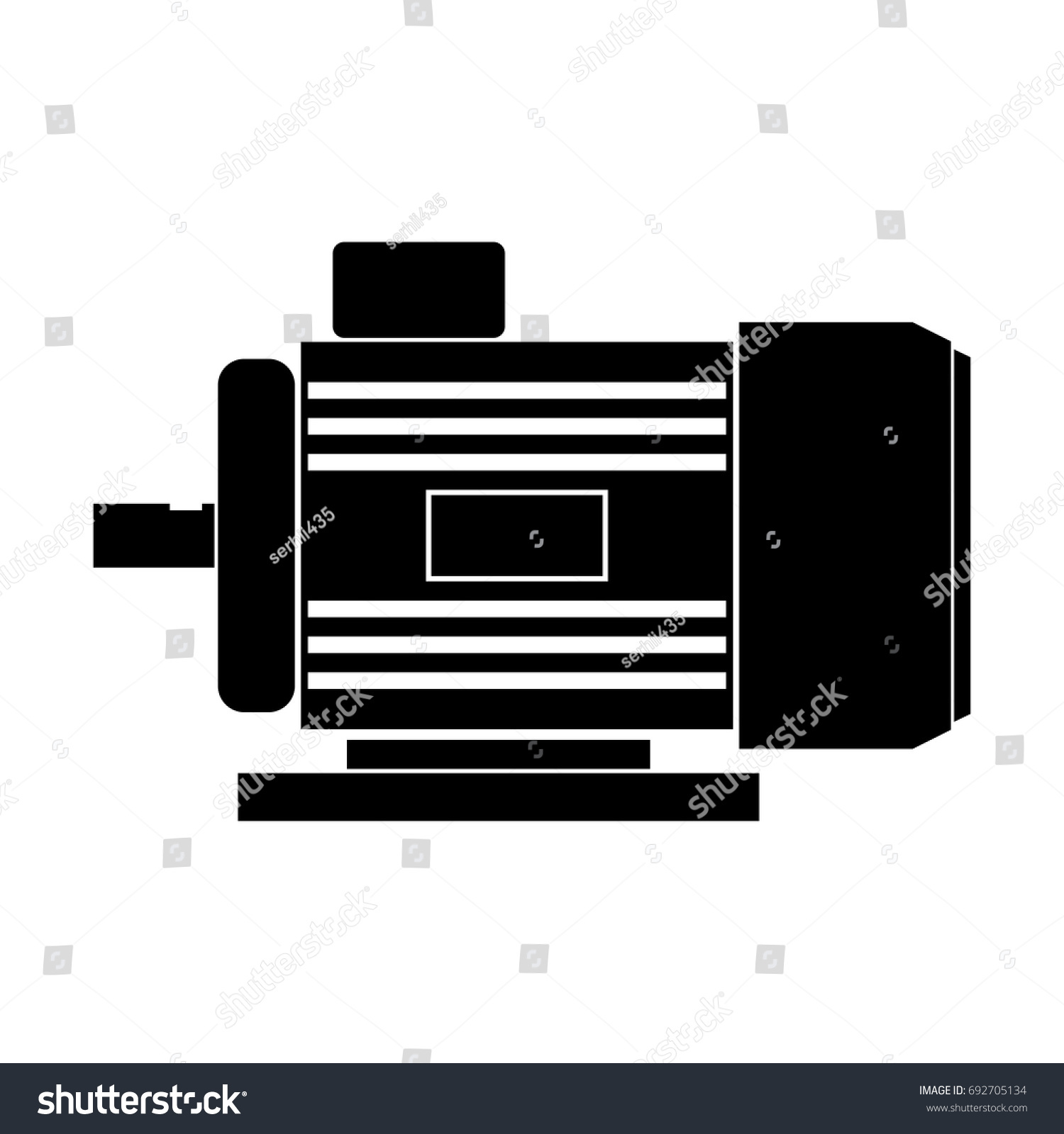 Electric Motor Icon Stock Vector (Royalty Free) 692705134 - Shutterstock