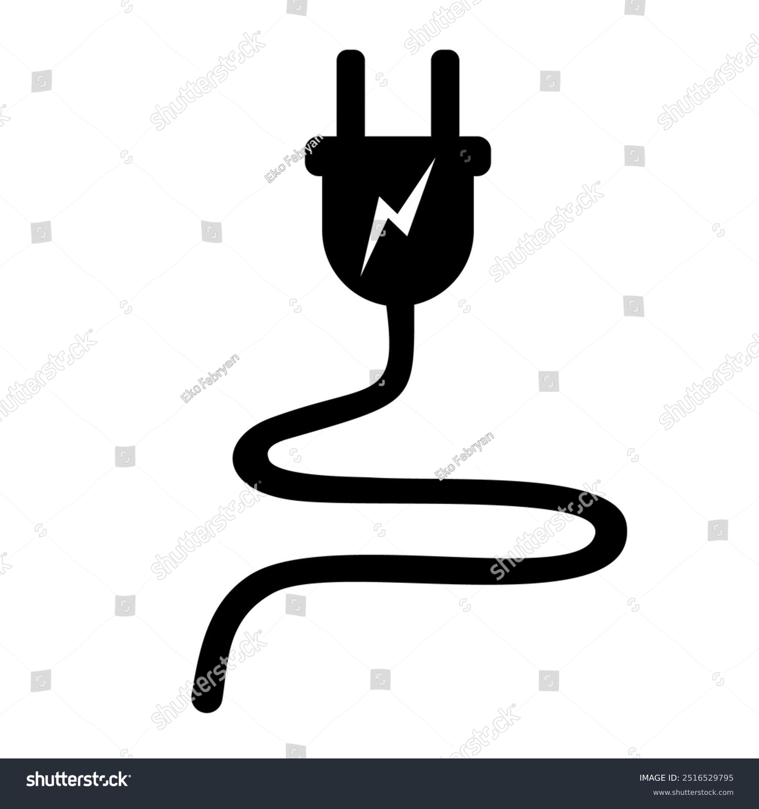 recommend clip art: ELECTRIC PLUG ICON VECTOR DESIGN,SILHOUETTE MINIMALIST AND MODERN DESIGN ON WHITE BACKGROUND