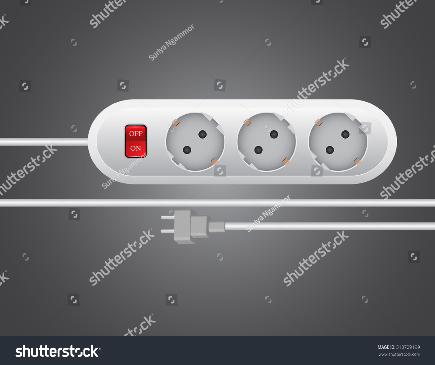 Electric Plug Sockets Vector Illustrations Stock Vector (Royalty Free ...