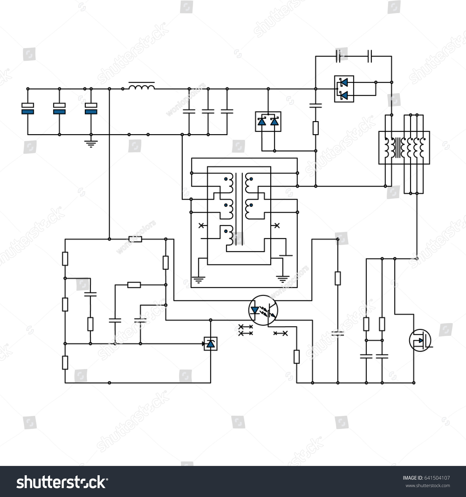 9,564 Electrical engineering diagram Images, Stock Photos & Vectors