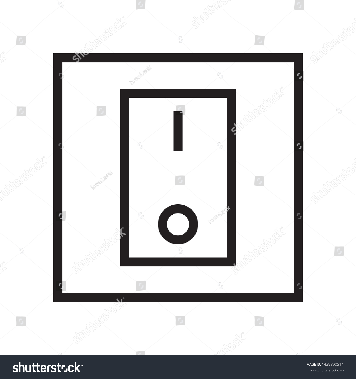 Electric Switch Icon Trendy Outline Style Stock Vector (Royalty Free ...