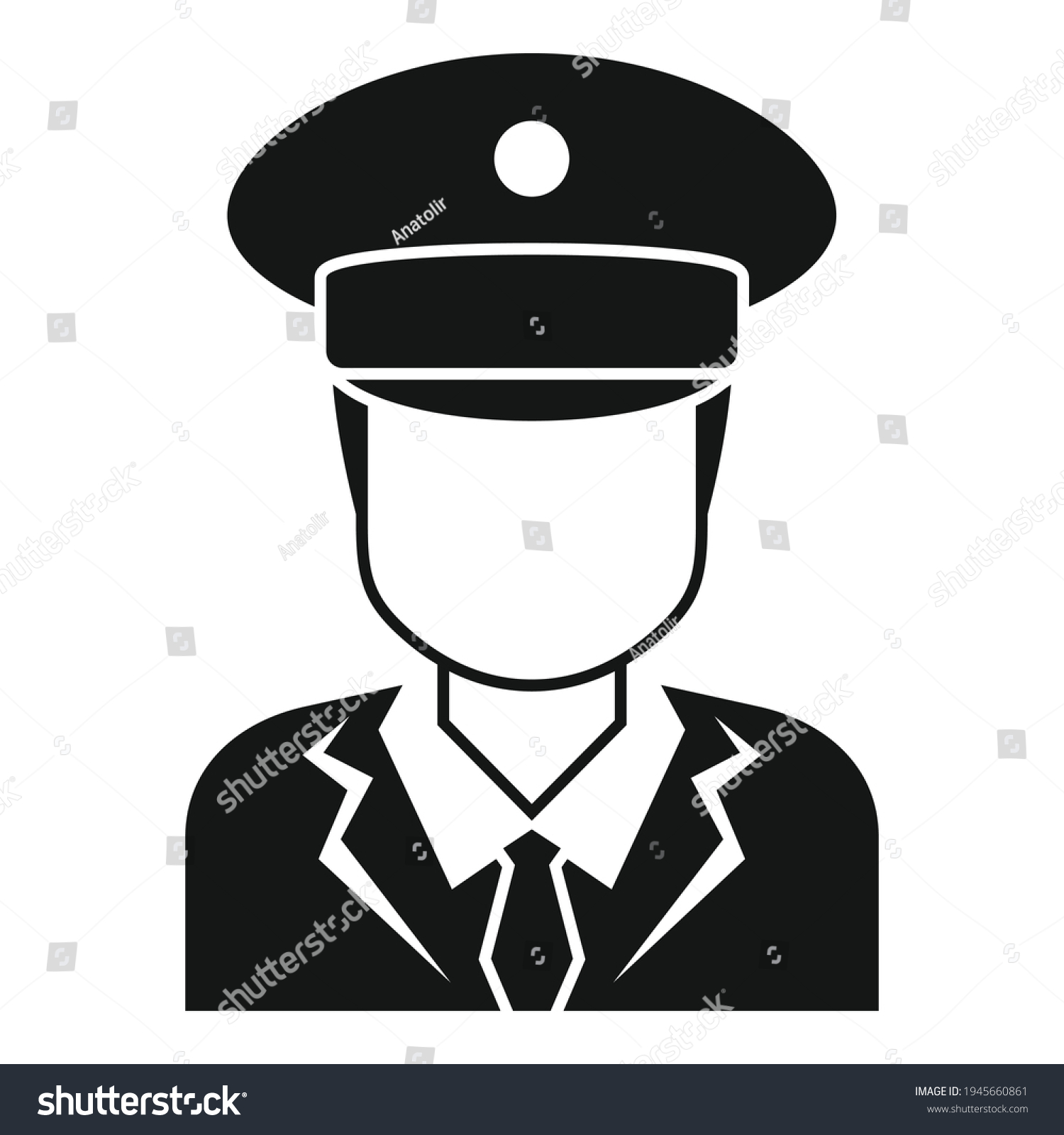 Electric Train Driver Icon Simple Illustration Stock Vector (Royalty ...