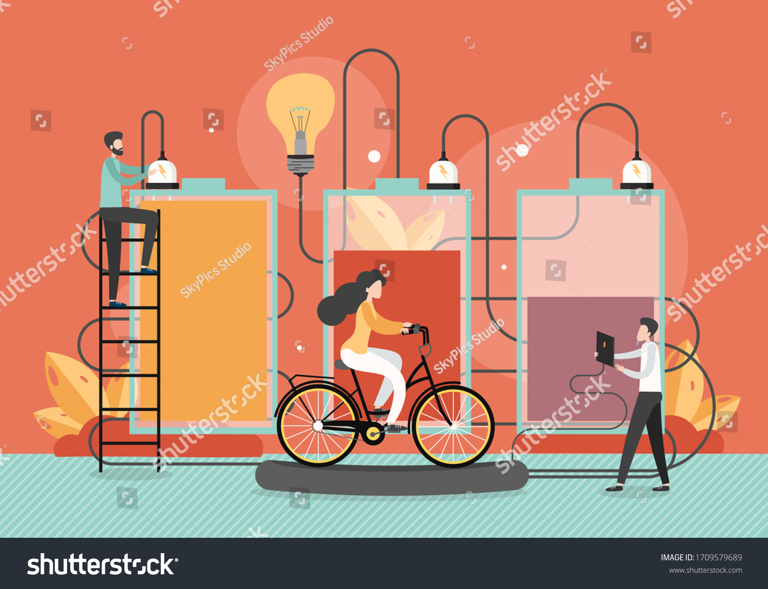 electrical-energy-concept-vector-flat-illustration-stock-vector