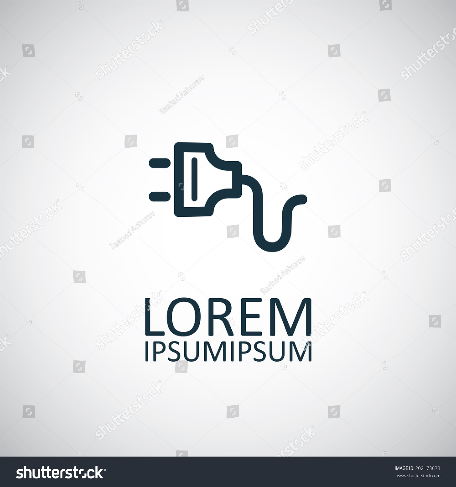 Electrical Plug Icon Stock Vector (Royalty Free) 202173673 | Shutterstock