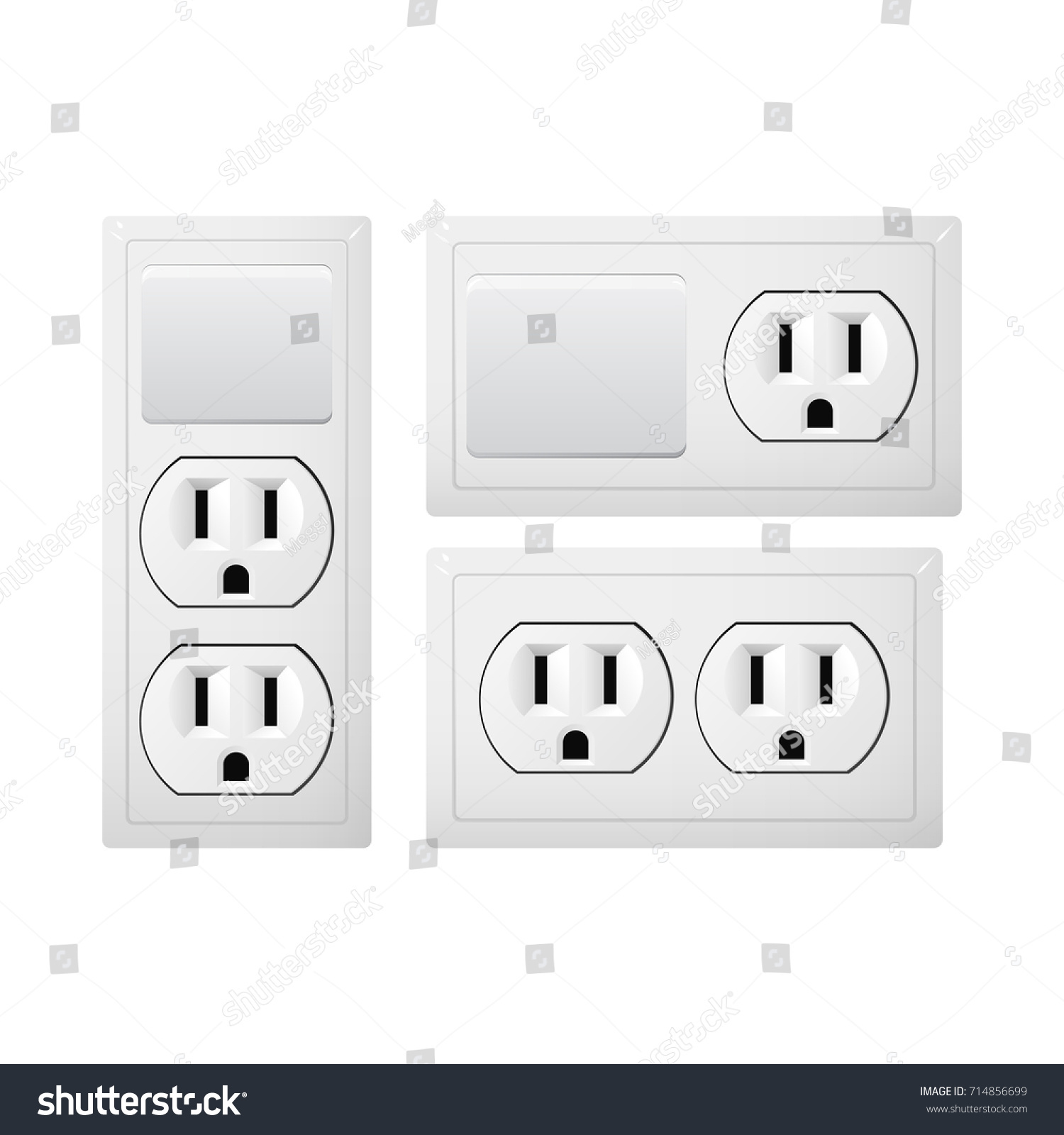 Electrical Socket Type B Switch Power Stock Vector (Royalty Free ...