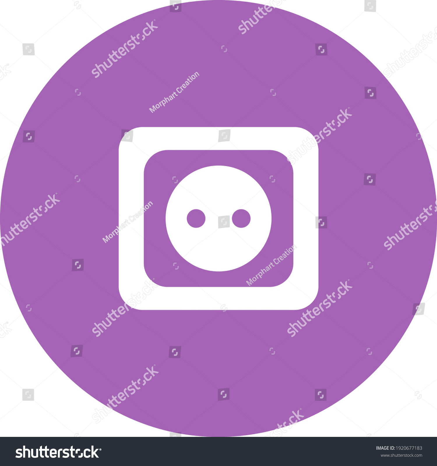 Electricity Socket Illustration Vector On White Stock Vector (Royalty ...