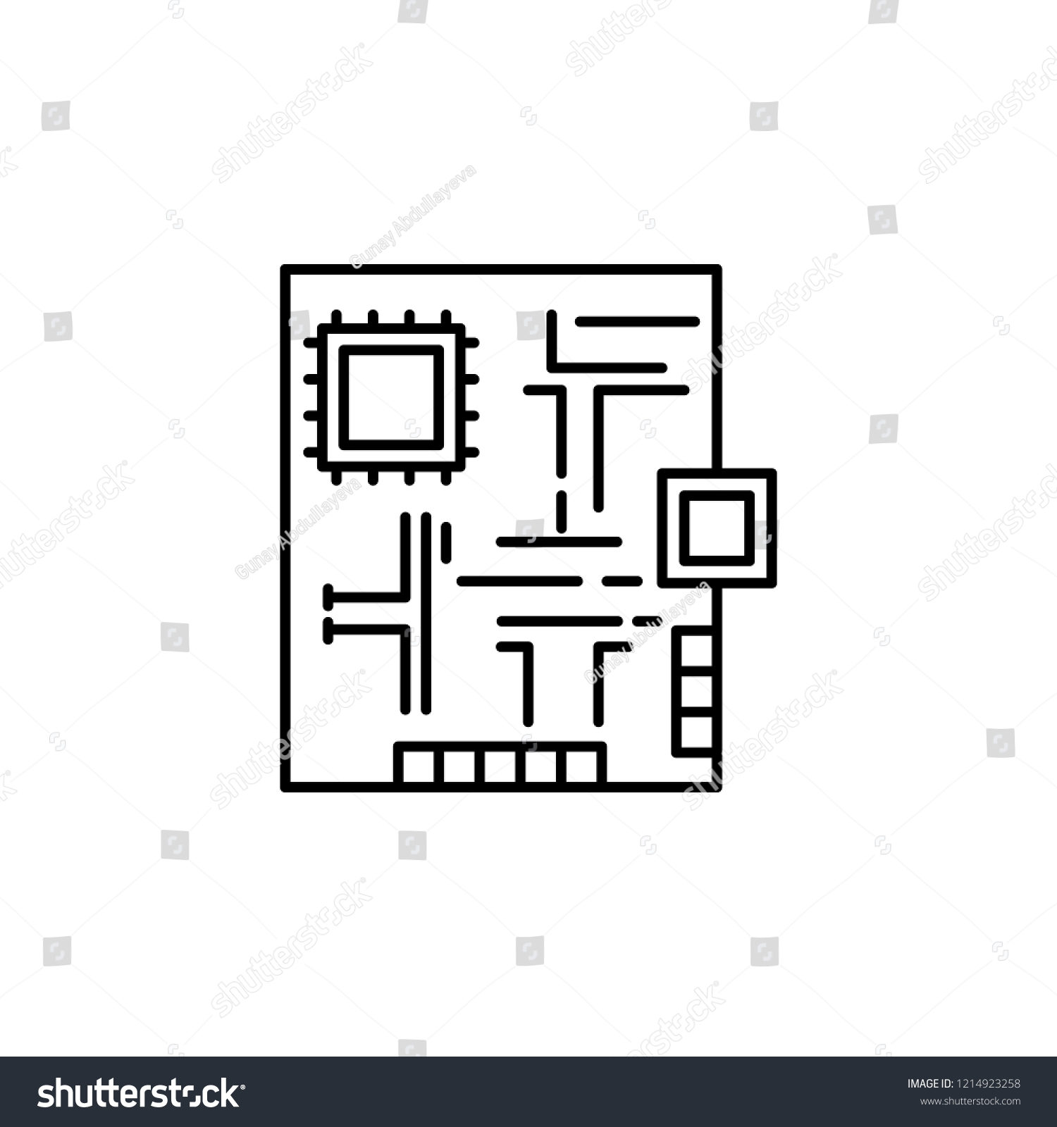 SVG of electronic, protoboard icon. Element of robotics engineering for mobile concept and web apps icon. Thin line icon for website design and development, app development. Premium icon svg