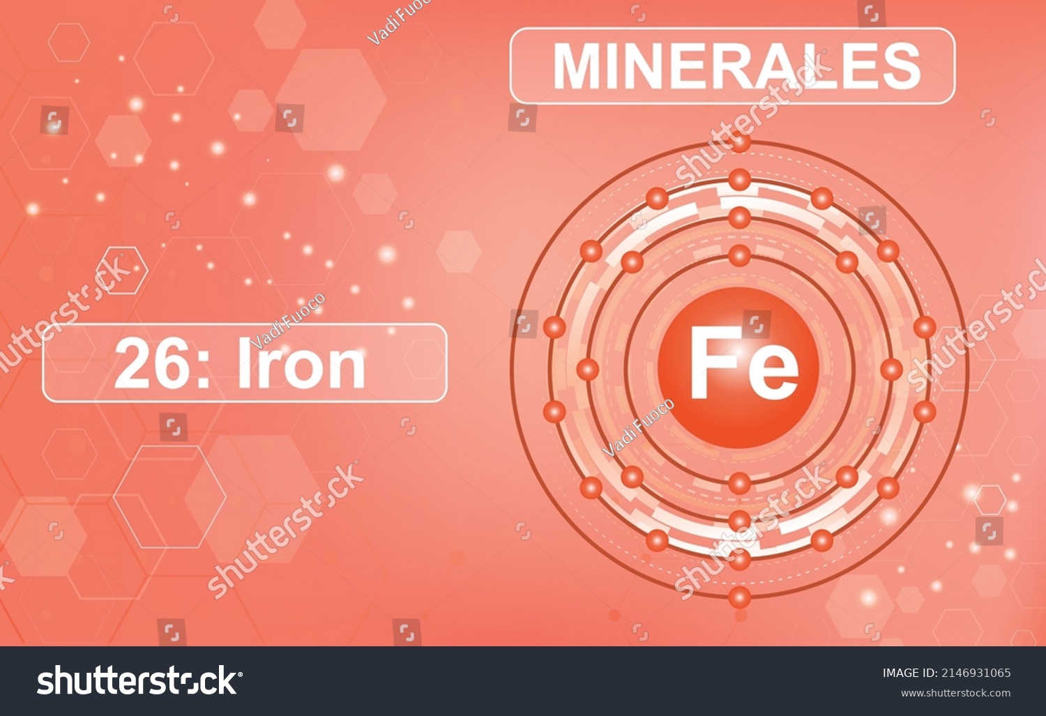 Electronic Scheme Shell Mineral Trace Element Stock Vector (Royalty ...