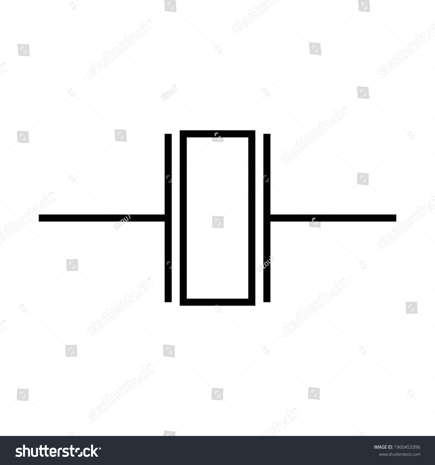 Electronic Symbol Crystal Oscillator Stock Vector (Royalty Free